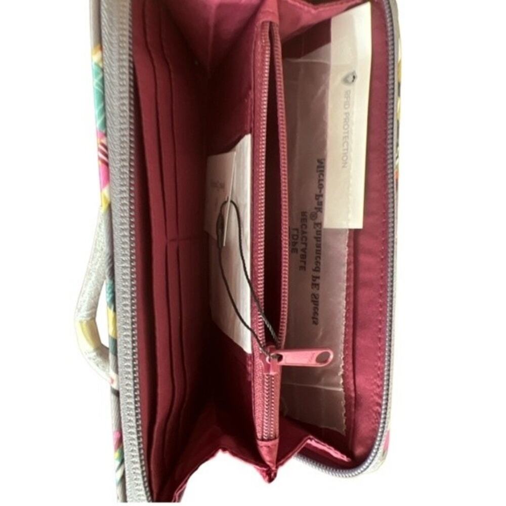 Vera Bradley Plaid Twill RFID Wristlet, 7.5"x 4.0" - Picture 5 of 8